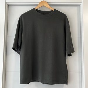 Uniqlo U AIRism Cotton Oversized Crew Neck T-Shirt
